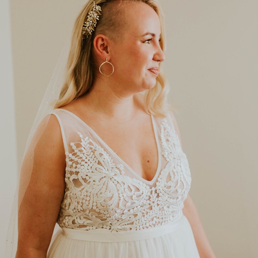 Made With Love Sofia Gown With Sasha Lace Bodice - Picture 9 of 9